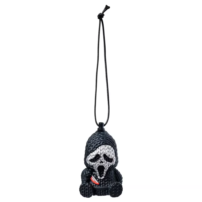 Ghost Face Metallic Silver Micro Charm